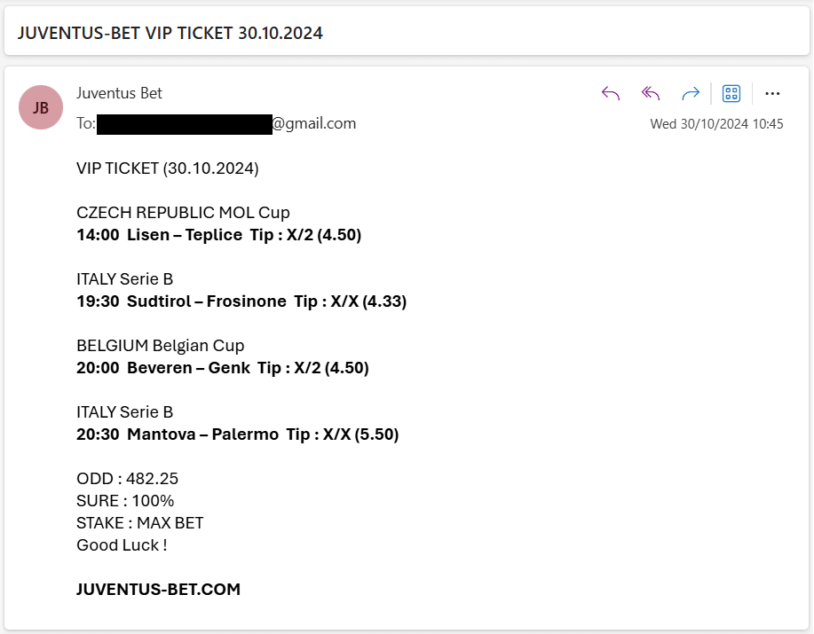 Vip Ticket Offer Fixed Matches