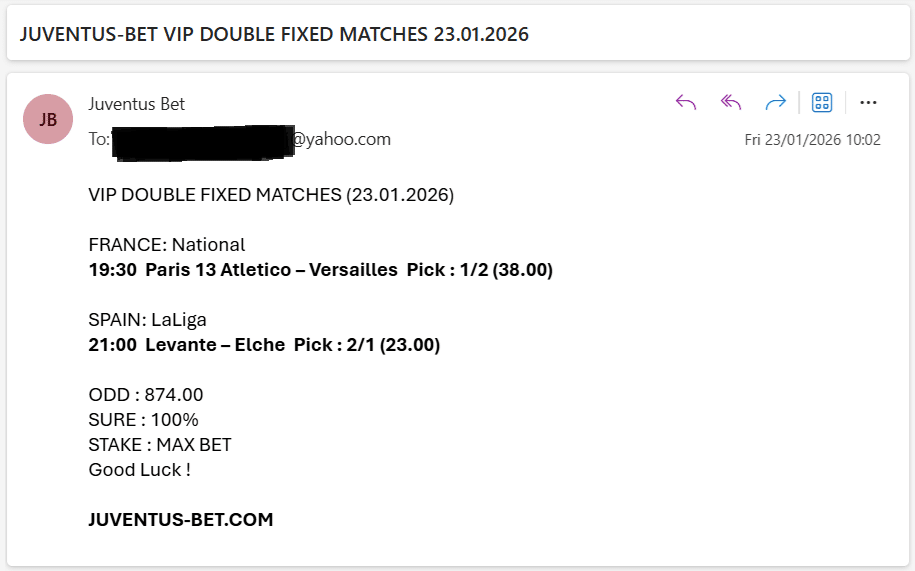 Fixed Matches Offer Weeked
