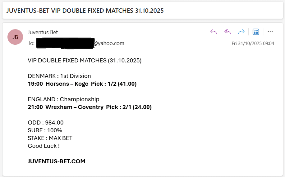 Fixed Matches Offer Weeked