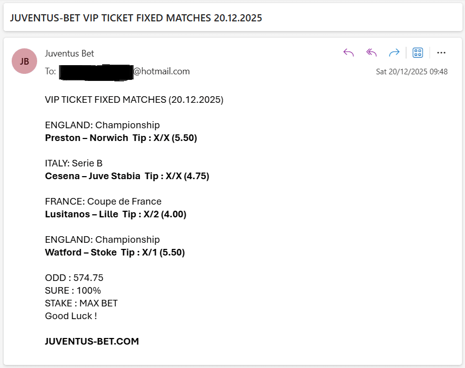 Vip Ticket Fixed Matches
