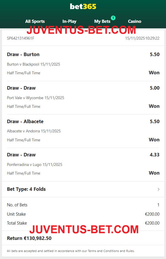 Vip Ticket Fixed Matches