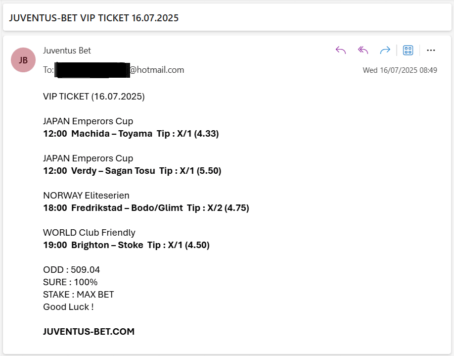 Vip Ticket Fixed Matches
