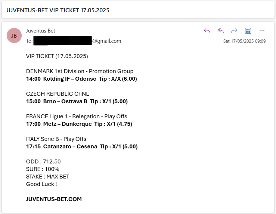 Vip Ticket Fixed Matches