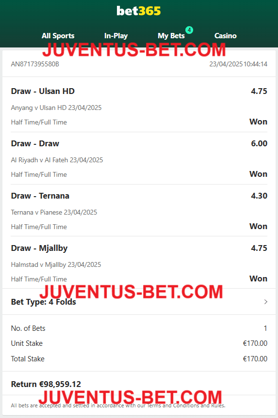 Vip Ticket Fixed Matches