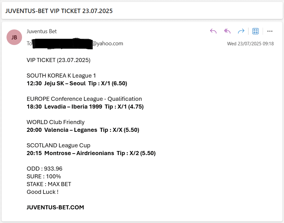 Vip Ticket Fixed Matches