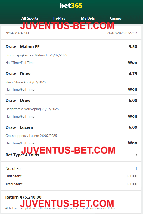 Vip Ticket Fixed Matches