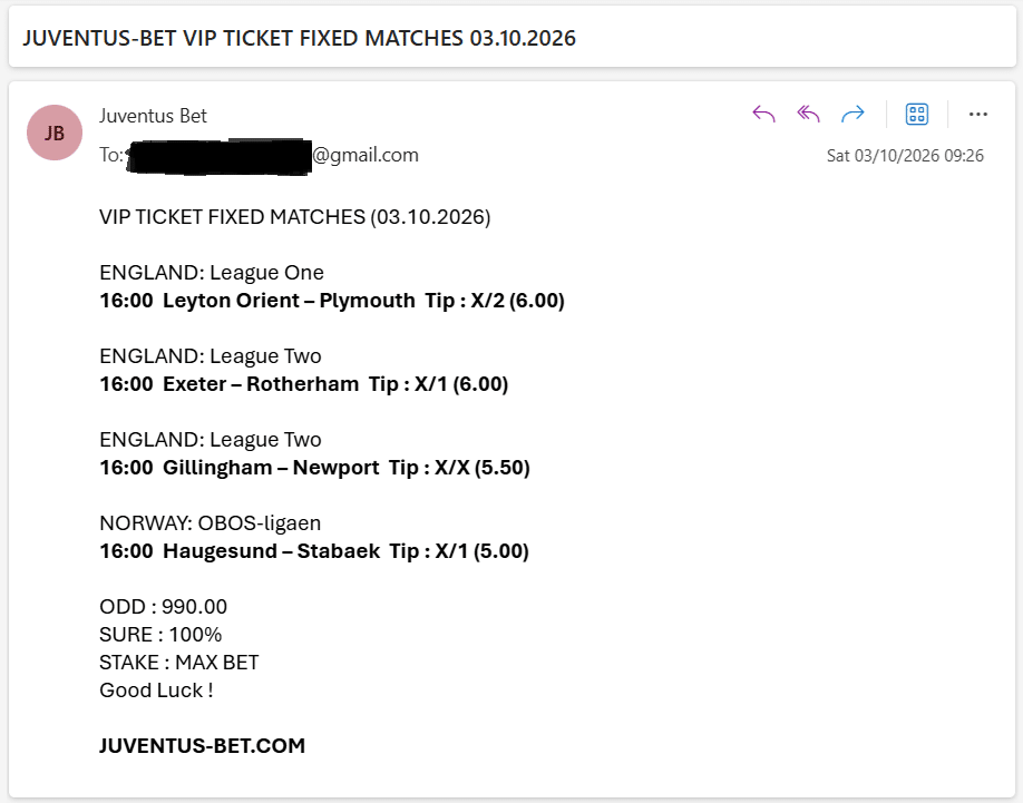 Vip Ticket Fixed Matches