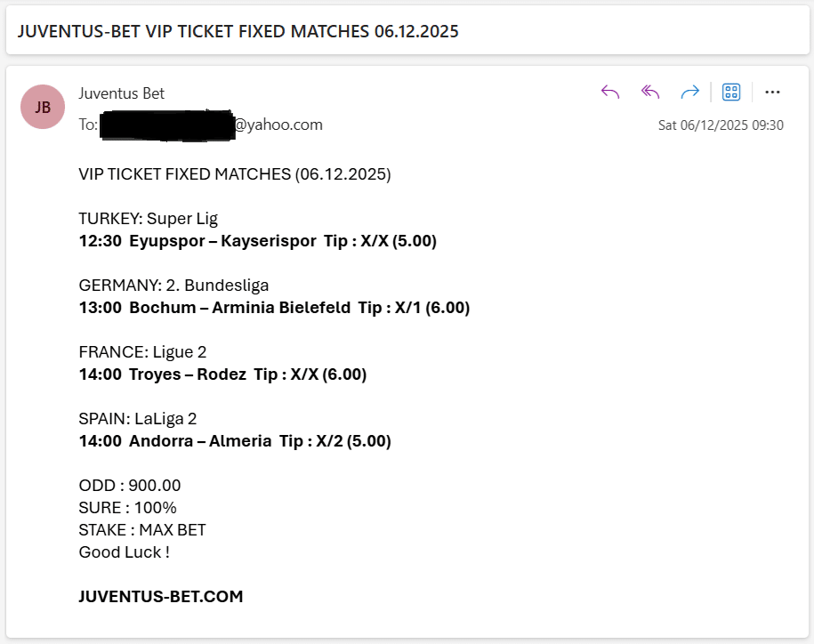 Vip Ticket Fixed Matches