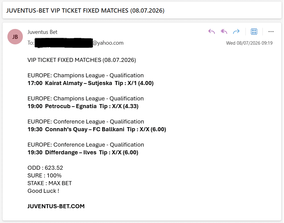 Vip Ticket Fixed Matches