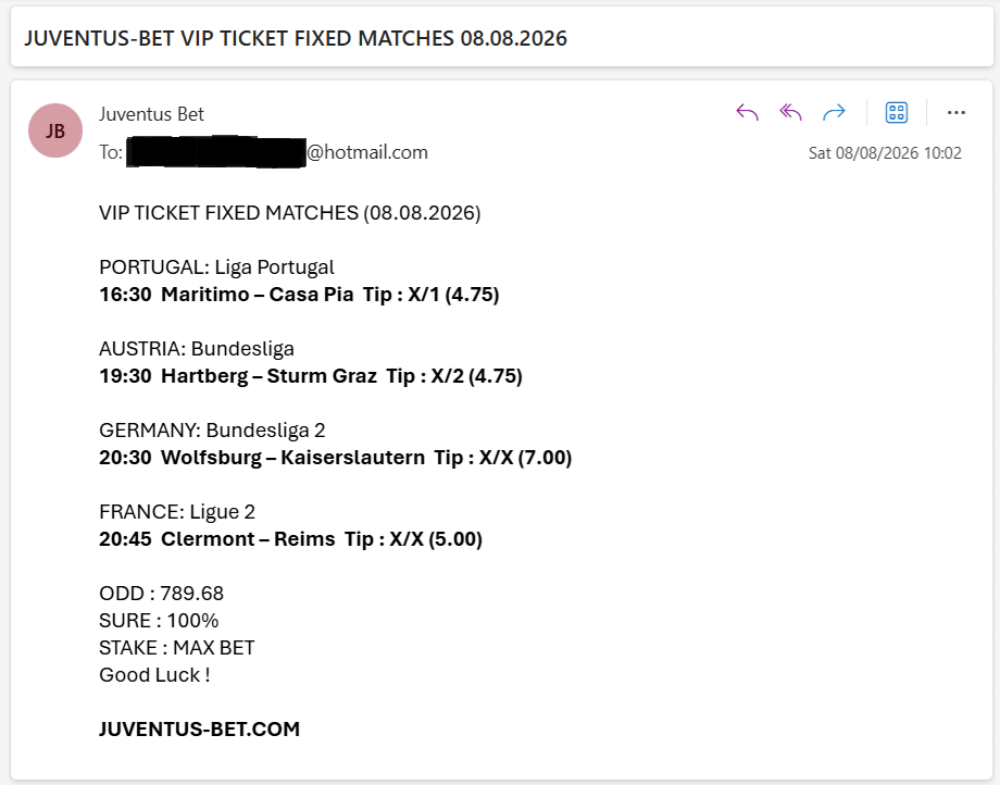 Vip Ticket Fixed Matches