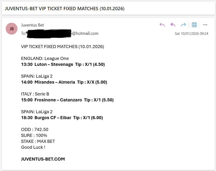 Vip Ticket Fixed Matches
