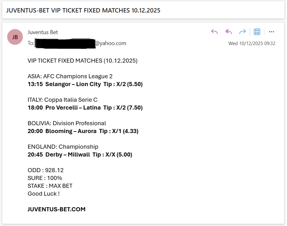 Vip Ticket Fixed Matches