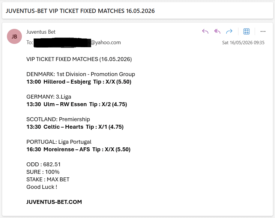 Vip Ticket Fixed Matches