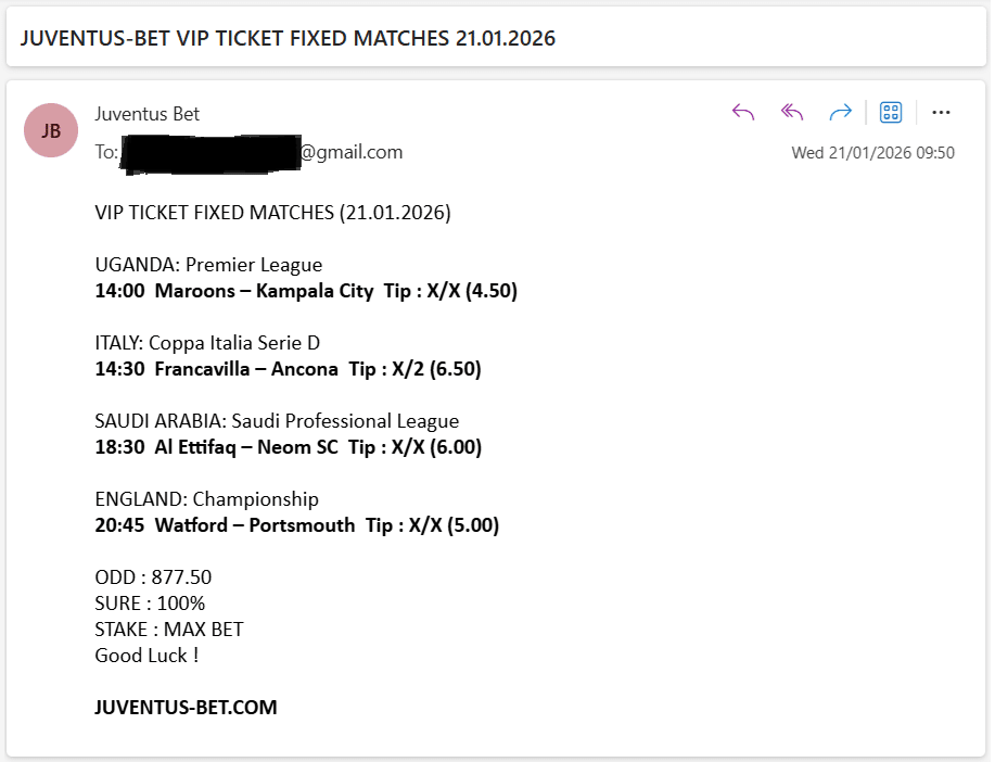 Vip Ticket Fixed Matches
