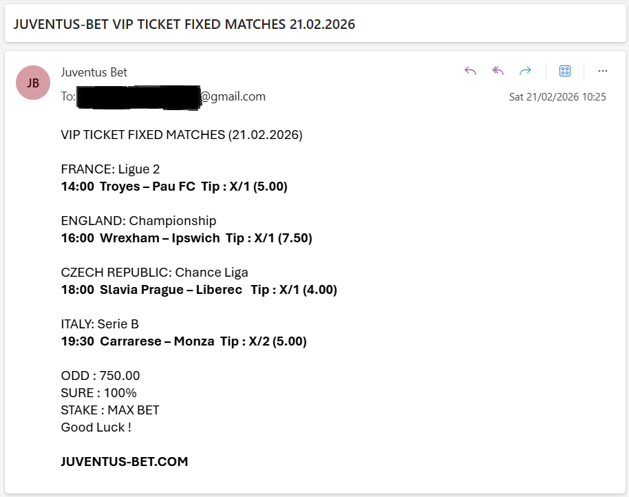 Vip Ticket Fixed Matches