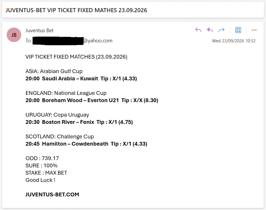 Vip Ticket Fixed Matches