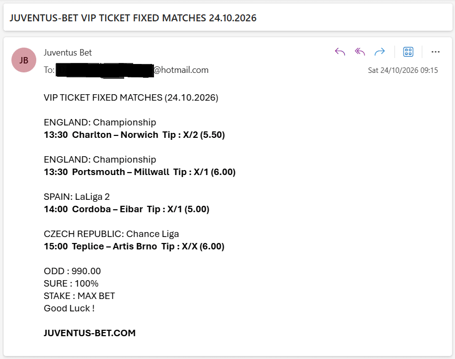 Vip Ticket Fixed Matches