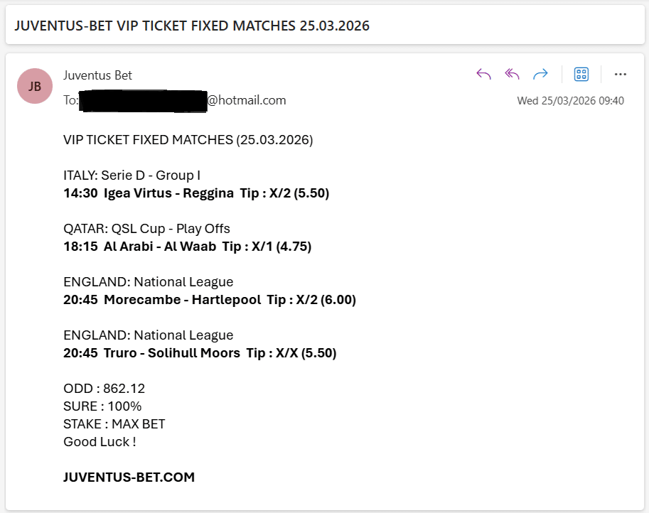 Vip Ticket Fixed Matches