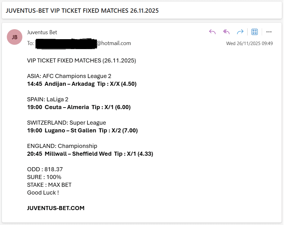 Vip Ticket Fixed Matches