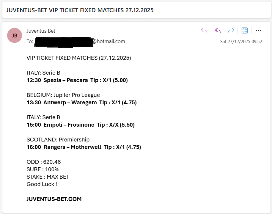 Vip Ticket Fixed Matches
