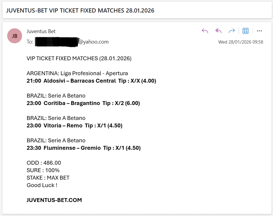 Vip Ticket Fixed Matches