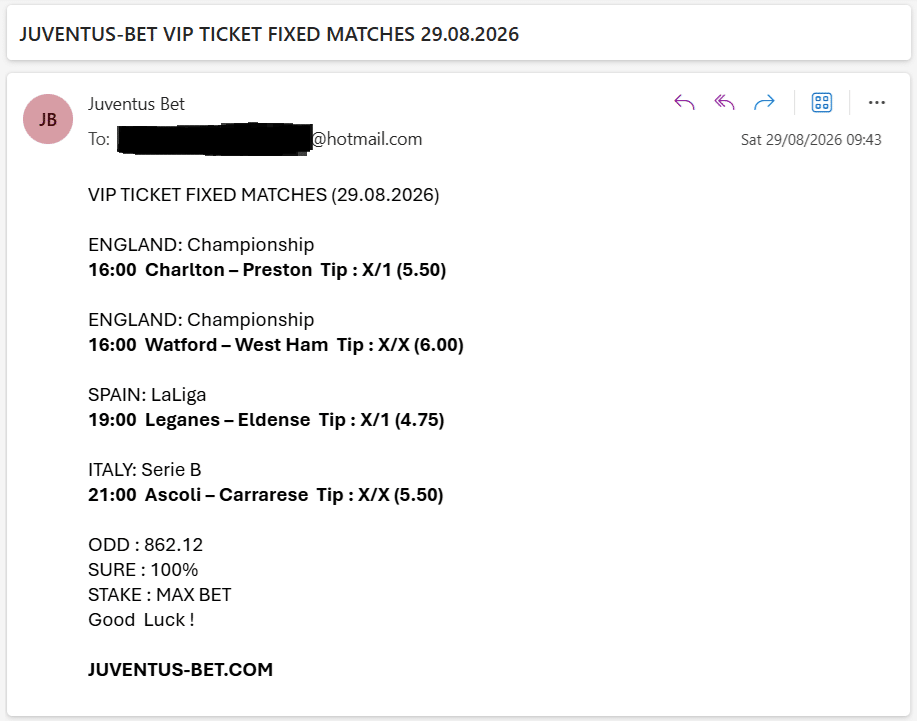 Vip Ticket Fixed Matches