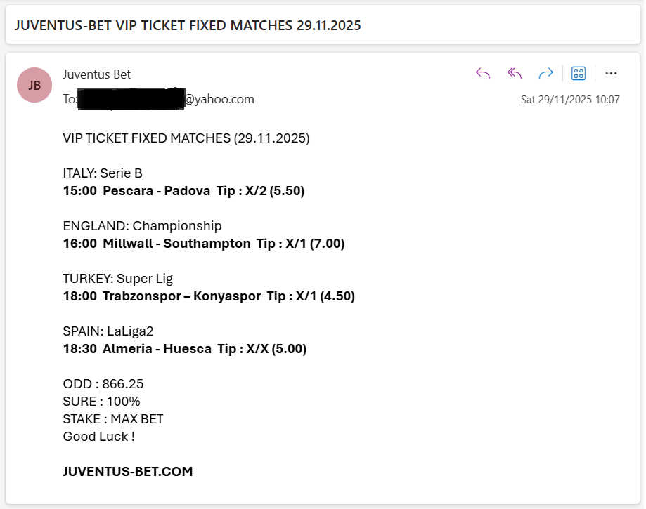 Vip Ticket Fixed Matches