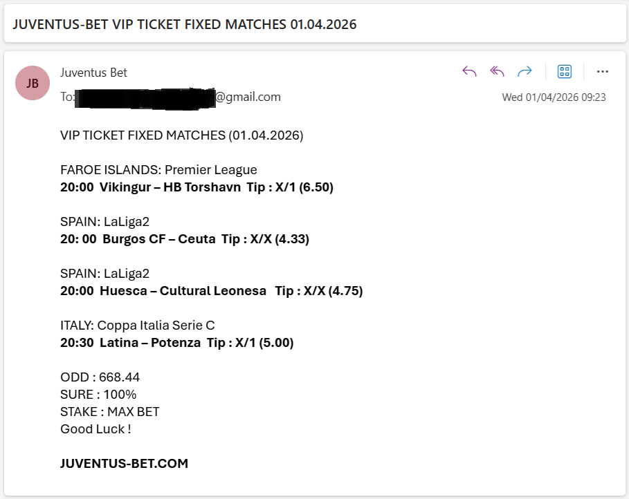 Vip Ticket Fixed Matches